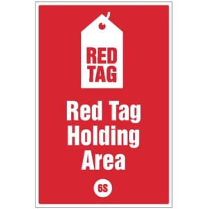 Red tag Holding Area - Poster Red tag Holding Area - Poster