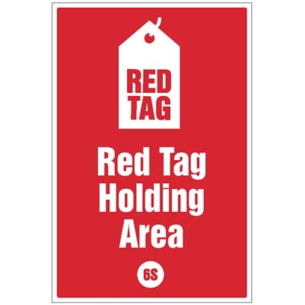 Red tag Holding Area - Poster Red tag Holding Area - Poster