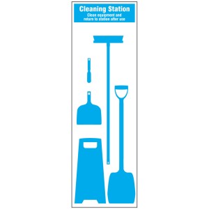 Cleaning Station Shadow Board (5 piece) Cleaning Station Shadow Board (5 piece)