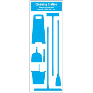 Cleaning Station Shadow Board (7 piece) Cleaning Station Shadow Board (7 piece)