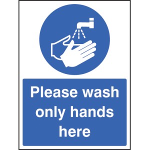 Please Wash Only Hands Here Please Wash Only Hands Here