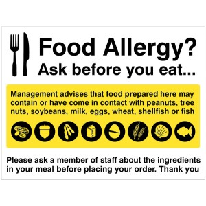 Food Allergy Notice Food Allergy Notice