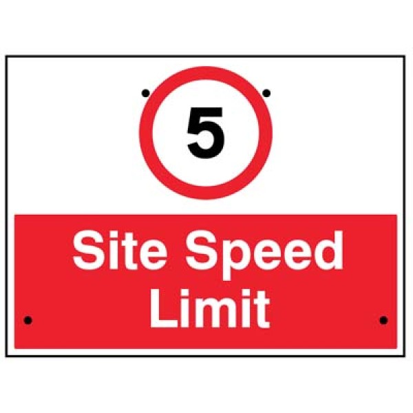 Re-Flex Sign - 5mph Site Speed Limit Re-Flex Sign - 5mph Site Speed Limit