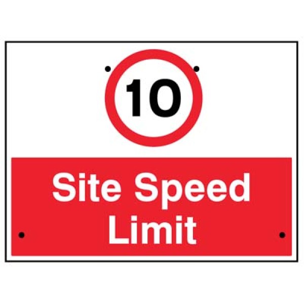 Re-Flex Sign - 10mph Site Speed Limit Re-Flex Sign - 10mph Site Speed Limit