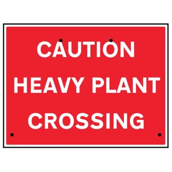 Re-Flex Sign - Caution - Heavy Plant Crossing Re-Flex Sign - Caution - Heavy Plant Crossing