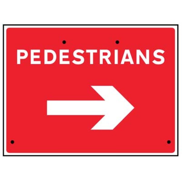 Re-Flex Sign - Pedestrians Arrow Right Re-Flex Sign - Pedestrians Arrow Right