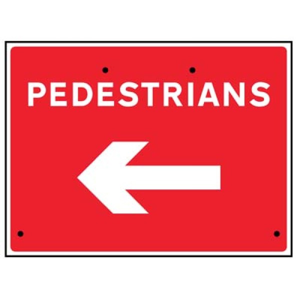 Re-Flex Sign - Pedestrians Arrow Left Re-Flex Sign - Pedestrians Arrow Left