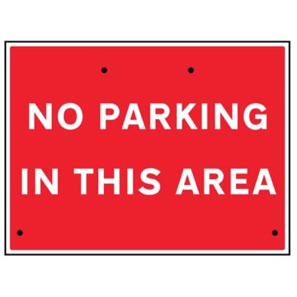 Re-Flex Sign - No Parking in this Area Re-Flex Sign - No Parking in this Area