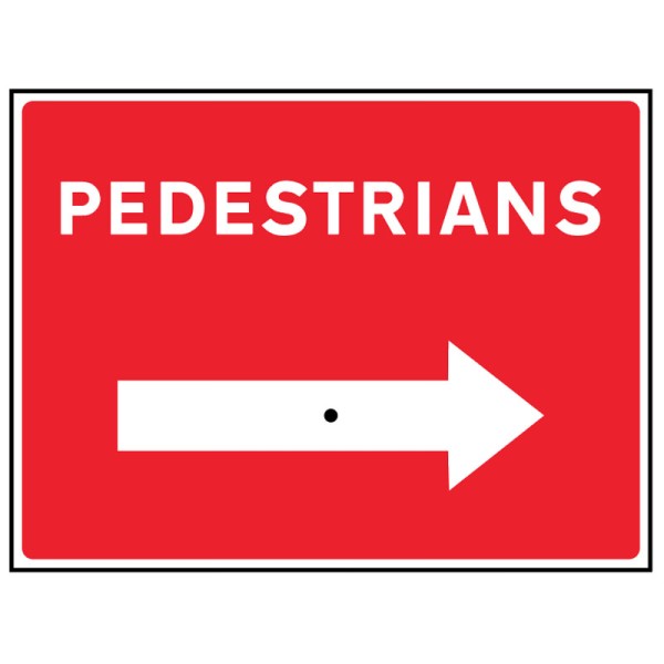 Pedestrians with Wing Nut Reversible Arrow Pedestrians with Wing Nut Reversible Arrow