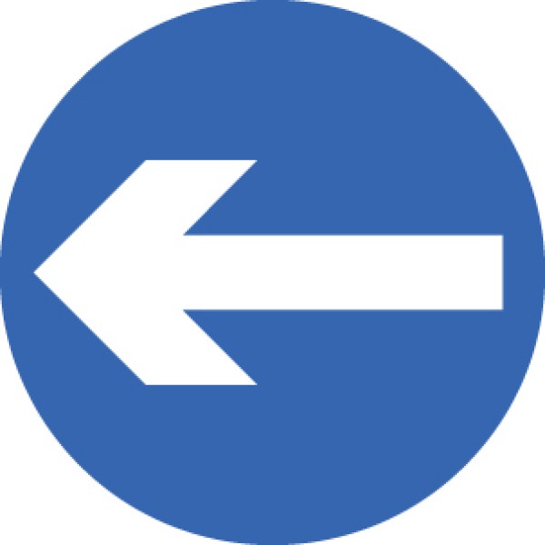 Direction Arrow Left / Right - Class R2 - Permanent 