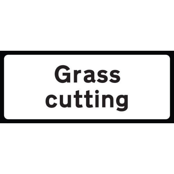 Grass Cutting Supplementary Plate - Class RA1 Grass Cutting Supplementary Plate - Class RA1