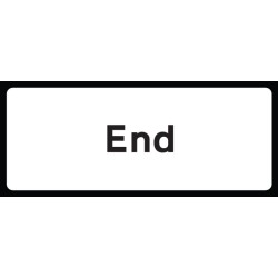 End Supplementary Plate - Class RA1 - Temporary End Supplementary Plate - Class RA1 - Temporary