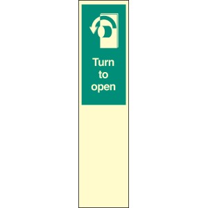 Door Plate - Turn to Open Left Door Plate - Turn to Open Left