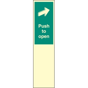 Door Plate - Push to Open Door Plate - Push to Open