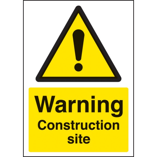 A4 Warning - Construction Site A4 Warning - Construction Site