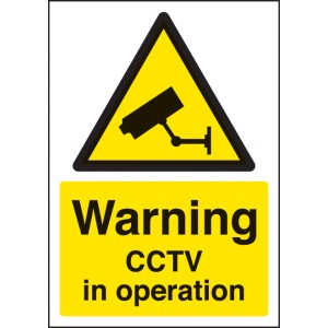 A4 Warning - CCTV in Operation A4 Warning - CCTV in Operation