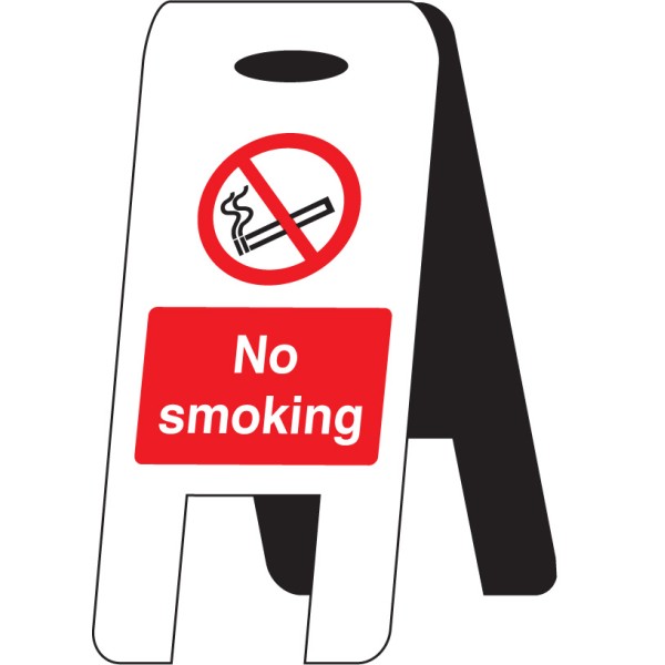 No Smoking - Lightweight Standing Folding Sign No Smoking - Lightweight Standing Folding Sign