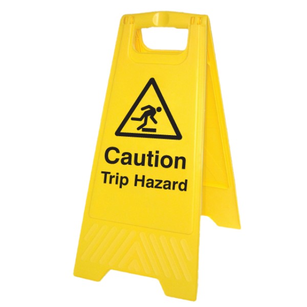 Caution - Trip Hazard - Self Standing Floor Sign Caution - Trip Hazard - Self Standing Floor Sign