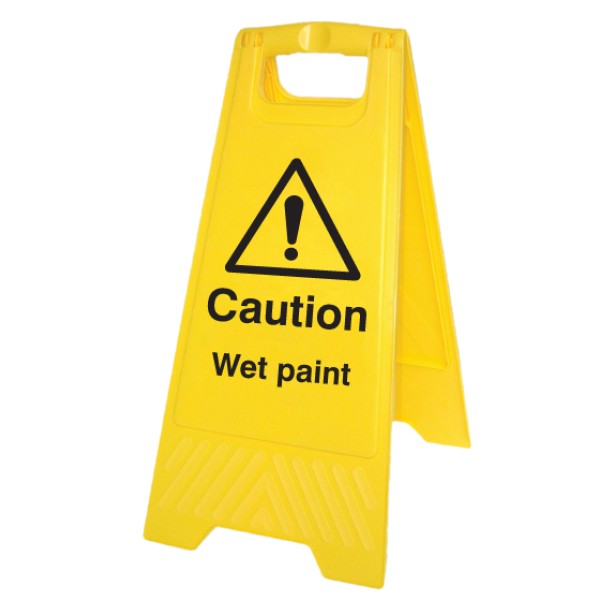 Caution - Wet Paint - Self Standing Floor Sign Caution - Wet Paint - Self Standing Floor Sign