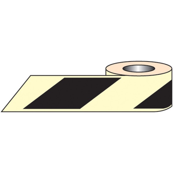 Black / White Photoluminescent Tape (Glow in the Dark)