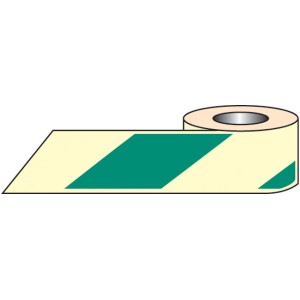 Green / White Photoluminescent Tape (Glow in the Dark) Green / White Photoluminescent Tape (Glow in the Dark)