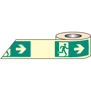 Man Arrow Right Photoluminescent Tape (Glow in the Dark) Man Arrow Right Photoluminescent Tape (Glow in the Dark)