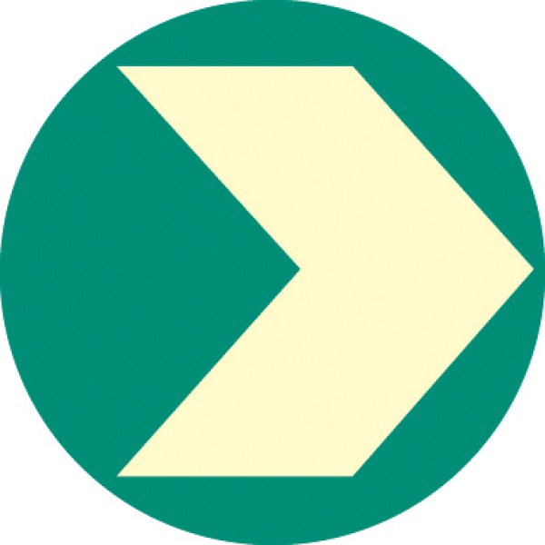 Circular - Photoluminescent Floor Marker (Glow in the Dark)