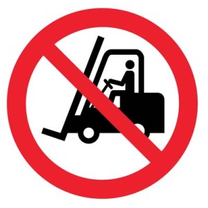 Floor Graphic - No Forklifts Symbol Floor Graphic - No Forklifts Symbol
