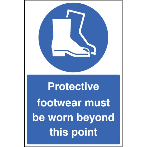Protective Footwear Must be Worn - Floor Graphic Protective Footwear Must be Worn - Floor Graphic