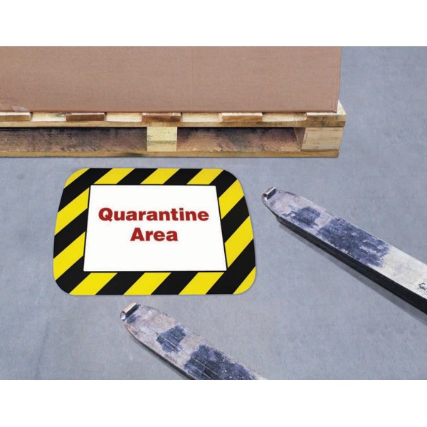 Floor Frame with Clear A4 Window - Yellow / Black Floor Frame with Clear A4 Window - Yellow / Black