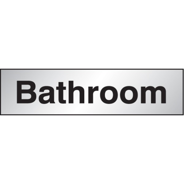 Bathroom - Engraved - Aluminium / Brass Effect Bathroom - Engraved - Aluminium / Brass Effect