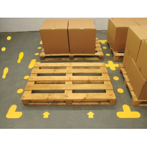 T Shape - Yellow Floor Markers (Pack of 10) T Shape - Yellow Floor Markers (Pack of 10)