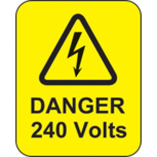 Danger - 240 Volts - Labels