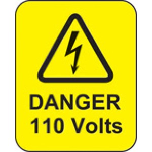 Danger - 110 Volts - Labels Danger - 110 Volts - Labels