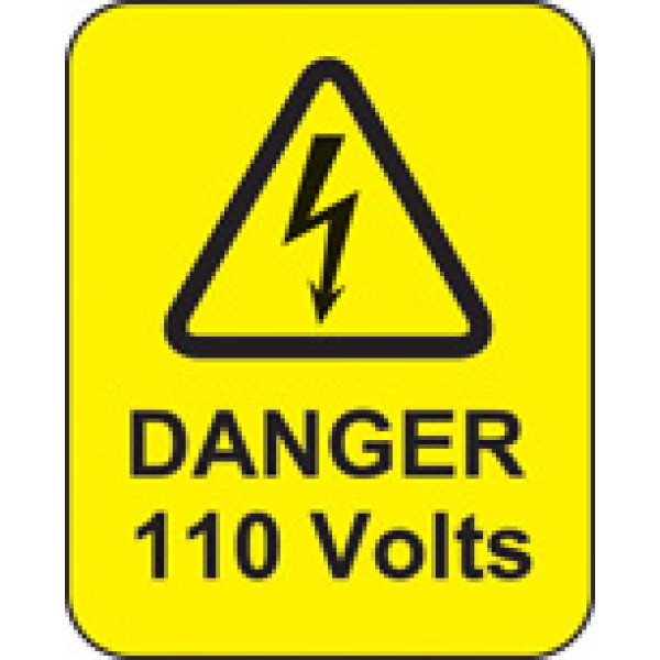 Danger - 110 Volts - Labels