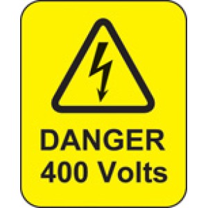 Danger - 400 Volts - Labels Danger - 400 Volts - Labels