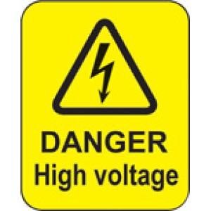 Danger - High Voltage Labels Danger - High Voltage Labels