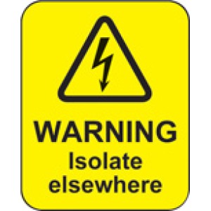 Warning - Isolate Elsewhere Labels Warning - Isolate Elsewhere Labels