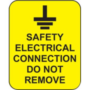 Safety Electrical Connection Do Not Remove Labels Safety Electrical Connection Do Not Remove Labels