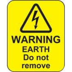 Warning - Earth Do Not Remove Labels Warning - Earth Do Not Remove Labels