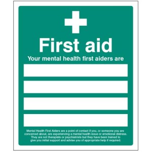 Your Mental Health First Aiders Are Your Mental Health First Aiders Are