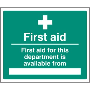 First Aid for Department Available From First Aid for Department Available From