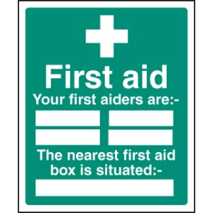 First Aiders the Nearest First Aid BoxIs Situated First Aiders the Nearest First Aid BoxIs Situated