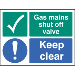 Gas Mains Shut Off Valve Keep Clear Gas Mains Shut Off Valve Keep Clear
