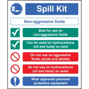 Spill Kit Multi-Message - Non-Aggressive Fluids Spill Kit Multi-Message - Non-Aggressive Fluids