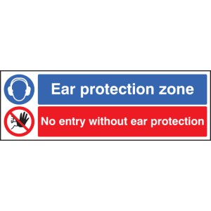 Ear Protection Zone - No Entry without Ear Protection Ear Protection Zone - No Entry without Ear Protection