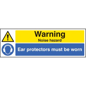 Warning - Noise Hazard - Ear Protection Must be Worn Warning - Noise Hazard - Ear Protection Must be Worn