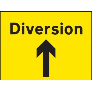 Diversion - Arrow Straight / Up Diversion - Arrow Straight / Up