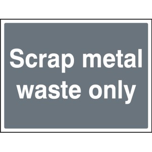 Scrap Metal Waste Only Scrap Metal Waste Only