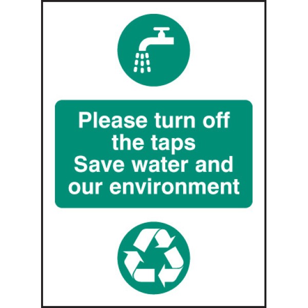 Please Turn Off the Taps - Save Water and Environment